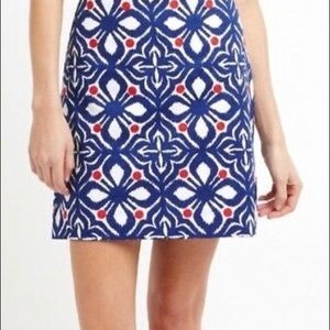 Vineyard Vines skirt navy red embroidered size 2